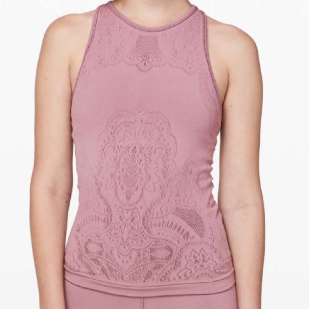 Lululemon Reveal Tank *Zen Expression - Vintage Mauve